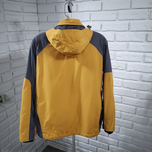 Outer Boundary Smartech Ladies Size Medium Gold & Grey Jacket with Packable Hood - Picture 2 of 15
